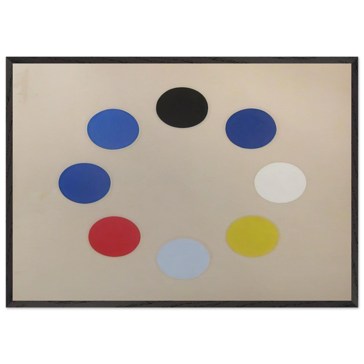 Untitled Black Star - 1965 - Thomas Downing 70x100 cm / 28x40 inches Framed Art Print – Black Wooden Frame