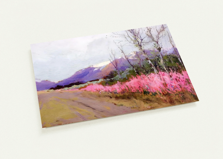 Fireweed Lane - Romanticism By Sydney Laurence Pack of 10 Post Cards | Sydney Laurence Post Cards | A6 (10.5 x 14.8 cm) - 4.1 x 5.8 inches