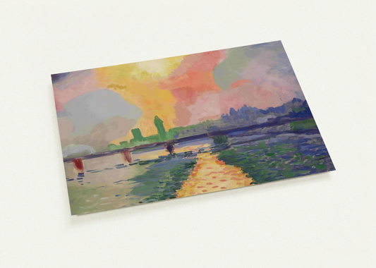 CHARING CROSS BRIDGE LONDON 1906 By Andre Derain Pack of 10 Post Cards | Andre Derain Post Cards | A6 (10.5 x 14.8 cm) - 4.1 x 5.8 inches