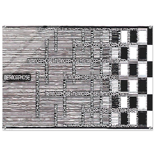 METAMORPHOSIS II EXCERPT 1 - MC Escher Acrylic Print - 70x100 cm / 28x40″ inches | Maurits Cornelis Escher Prints