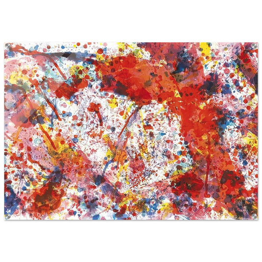 And Pink - Sam Francis Acrylic Print - 70x100 cm / 28x40″ inches