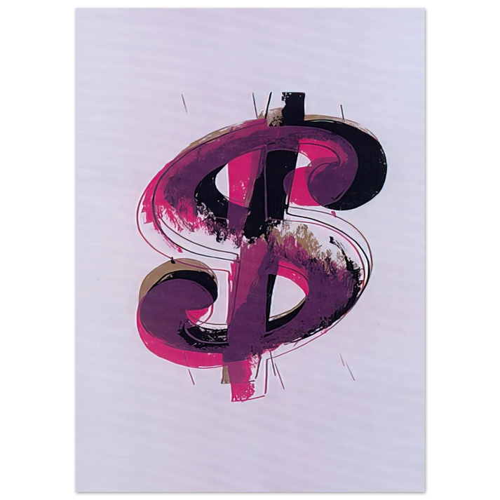 Andy Warhol - Paper Dollar Fine Art Poster