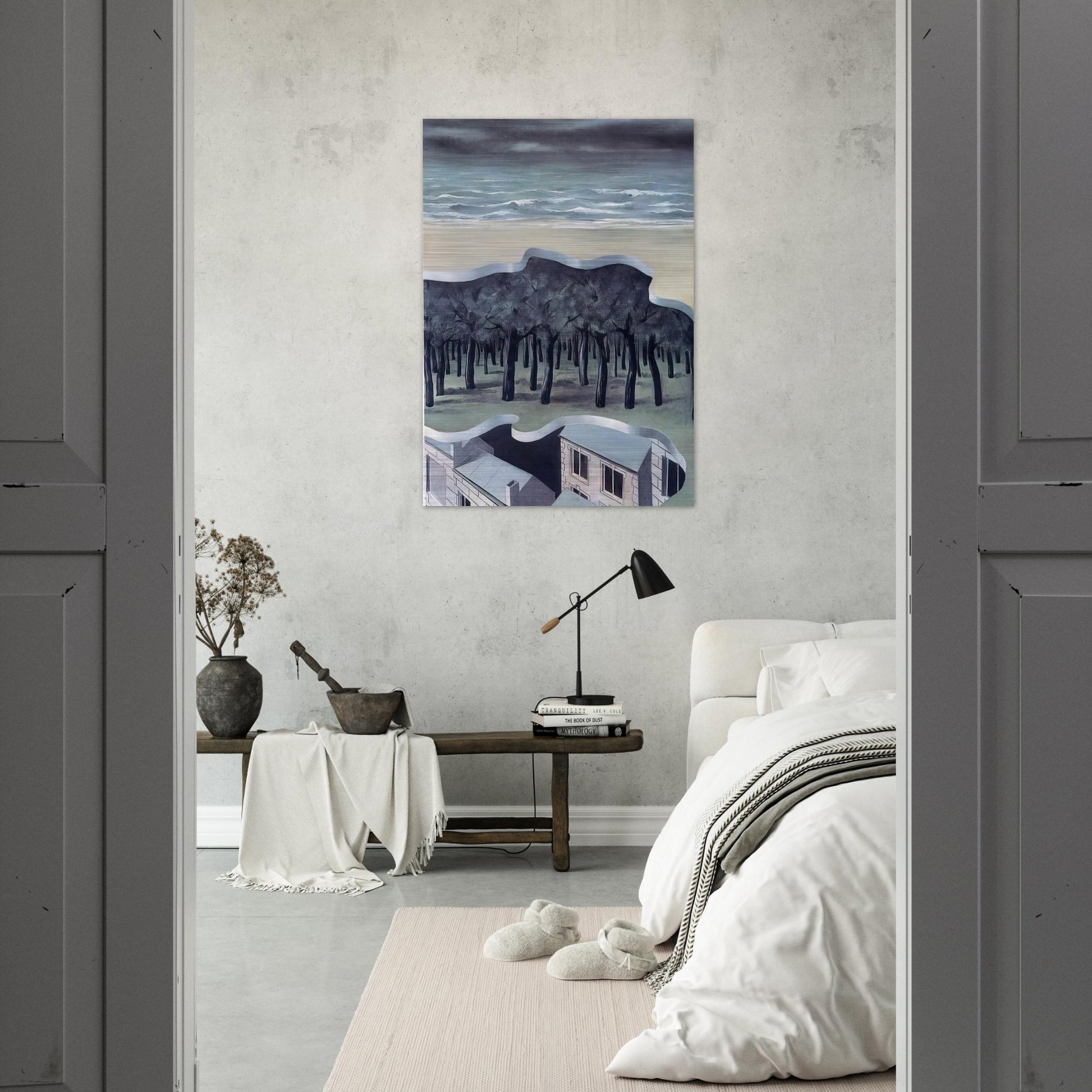 POPULAR PANORAMA 1926 - Rene Magritte Brushed Aluminum Print - 70x100 cm / 28x40 inches | Rene Magritte Aluminum Print | Rene Magritte Prints