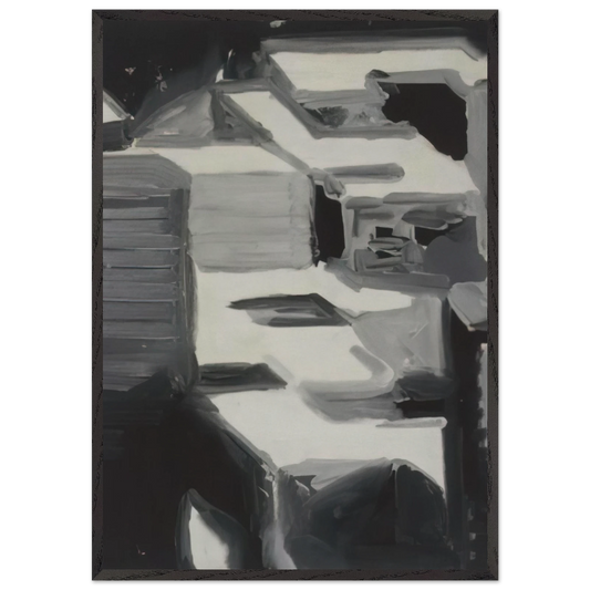 TOWNSCAPE 1968 3 - Gerhard Richter 70x100 cm / 28x40 inches Framed Art Print – Black Wooden Frame