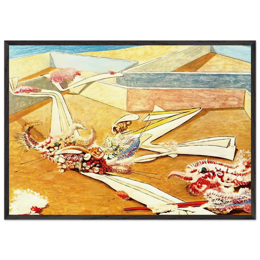 Flying Horse Garden - Max Ernst Framed Art Print – Black Wooden Frame - Default Title - -Framed Art Print