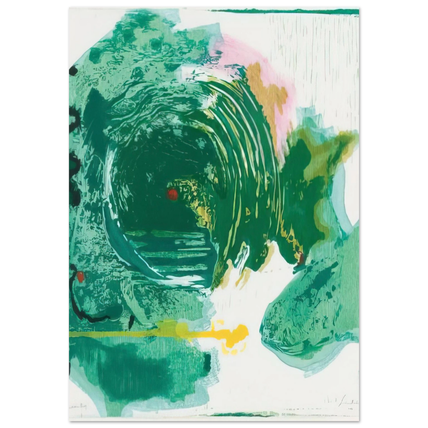 Helen Frankenthaler - Radius - 1993 Wall art - 25x25 cm / 10x10 inches - Fine Art Poster - -