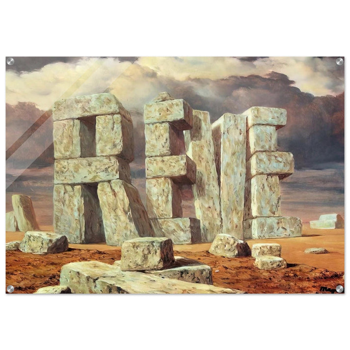 THE ART OF CONVERSATION 1950 - Rene Magritte Acrylic Print - 70x100 cm / 28x40″ inches