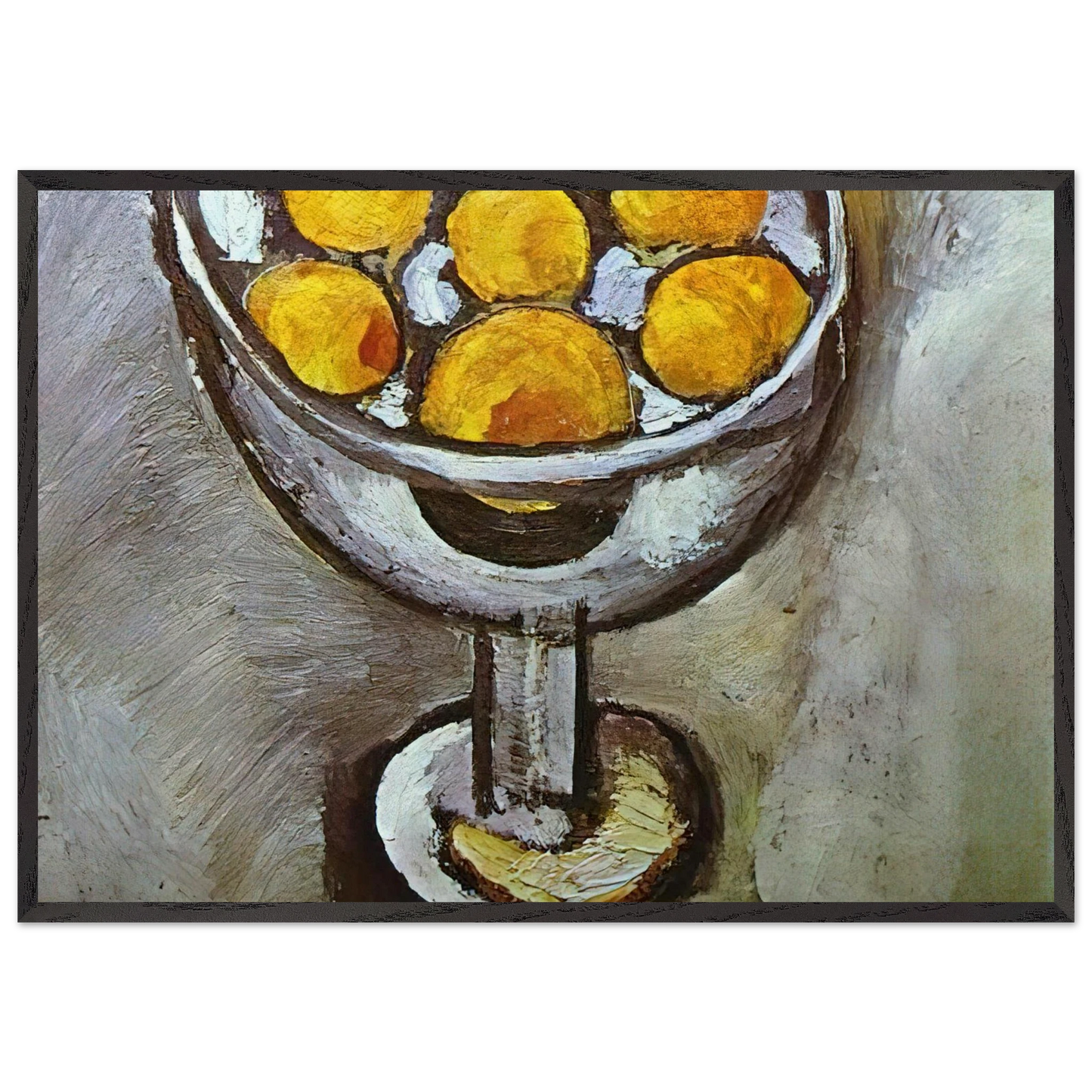 A VASE WITH ORANGES - Henri Matisse Framed Art Print – Black Wooden Frame - Default Title - -Framed Art Print