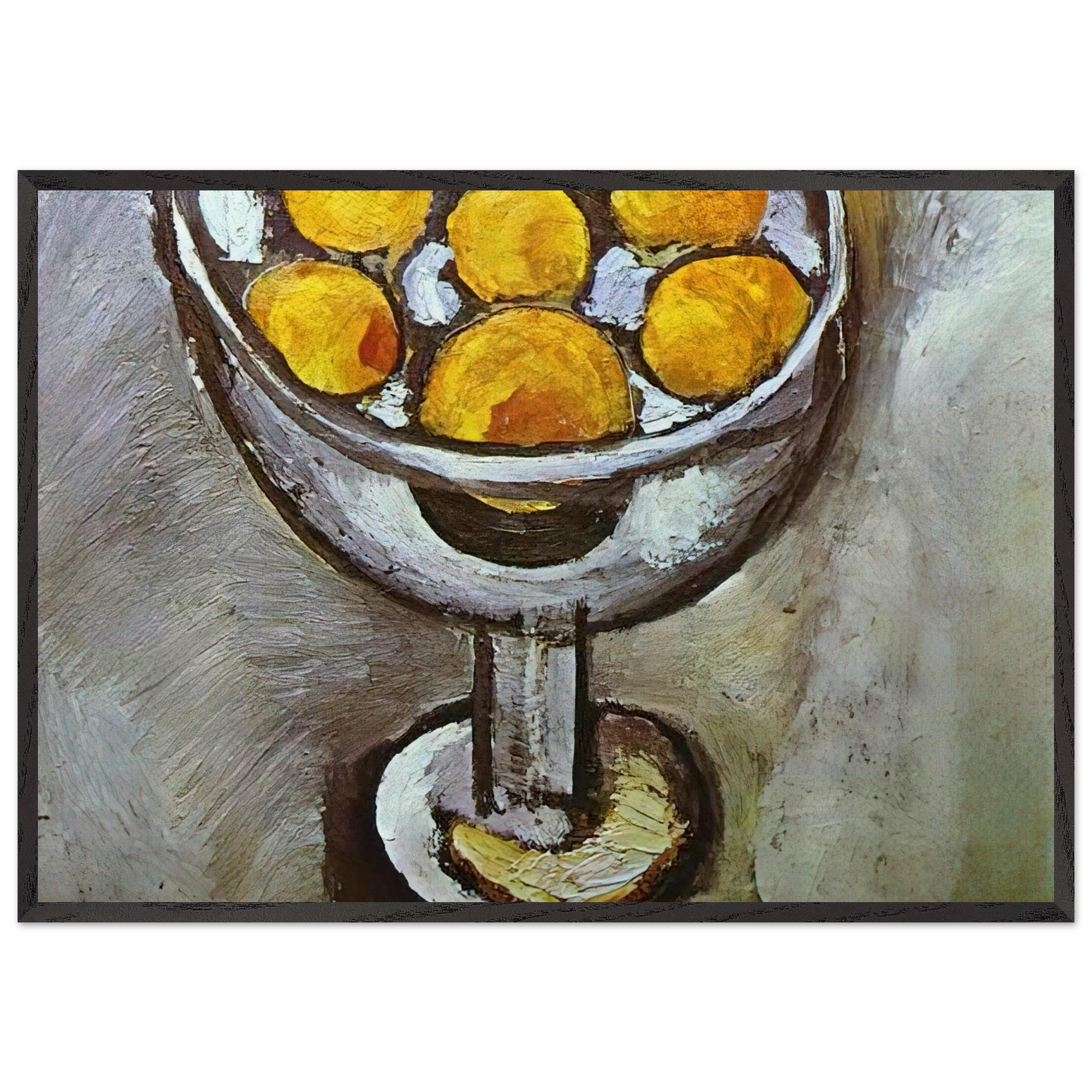 A VASE WITH ORANGES - Henri Matisse Framed Art Print – Black Wooden Frame - Default Title - -Framed Art Print