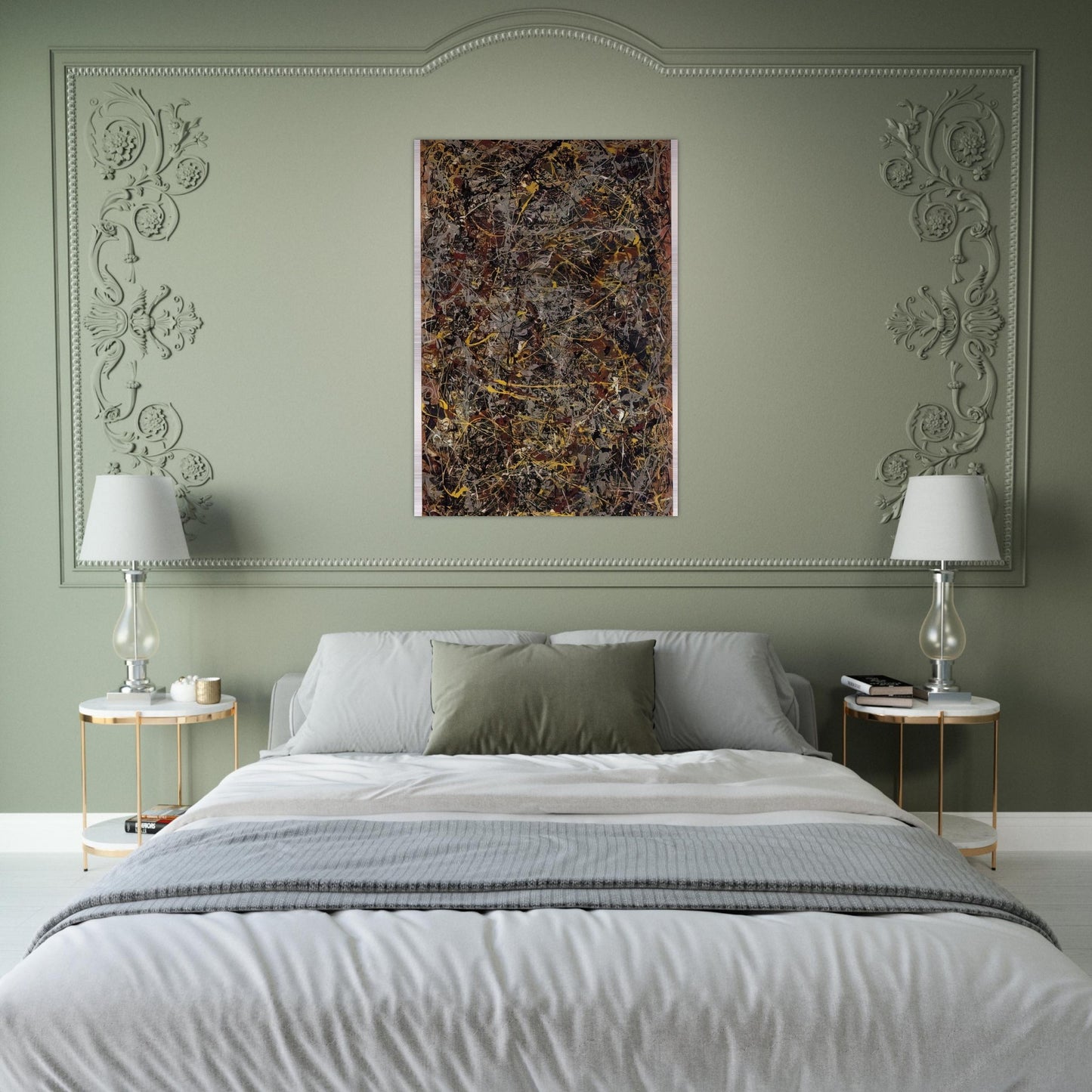 NUMBER 5 1948 1 - Jackson Pollock Brushed Aluminum Print - 70x100 cm / 28x40 inches | Jackson Pollock Aluminum Print | Jackson Pollock Prints