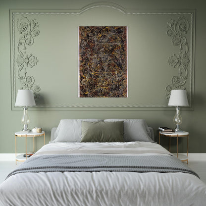 NUMBER 5 1948 1 - Jackson Pollock Brushed Aluminum Print - 70x100 cm / 28x40 inches | Jackson Pollock Aluminum Print | Jackson Pollock Prints