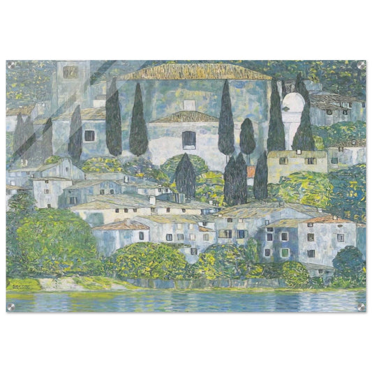 CHRURCH IN CASSONE 1913 - Gustav Klimt Acrylic Print - 70x100 cm / 28x40″ inches | Gustav Klimt Wall Art | Gustav Klimt Prints