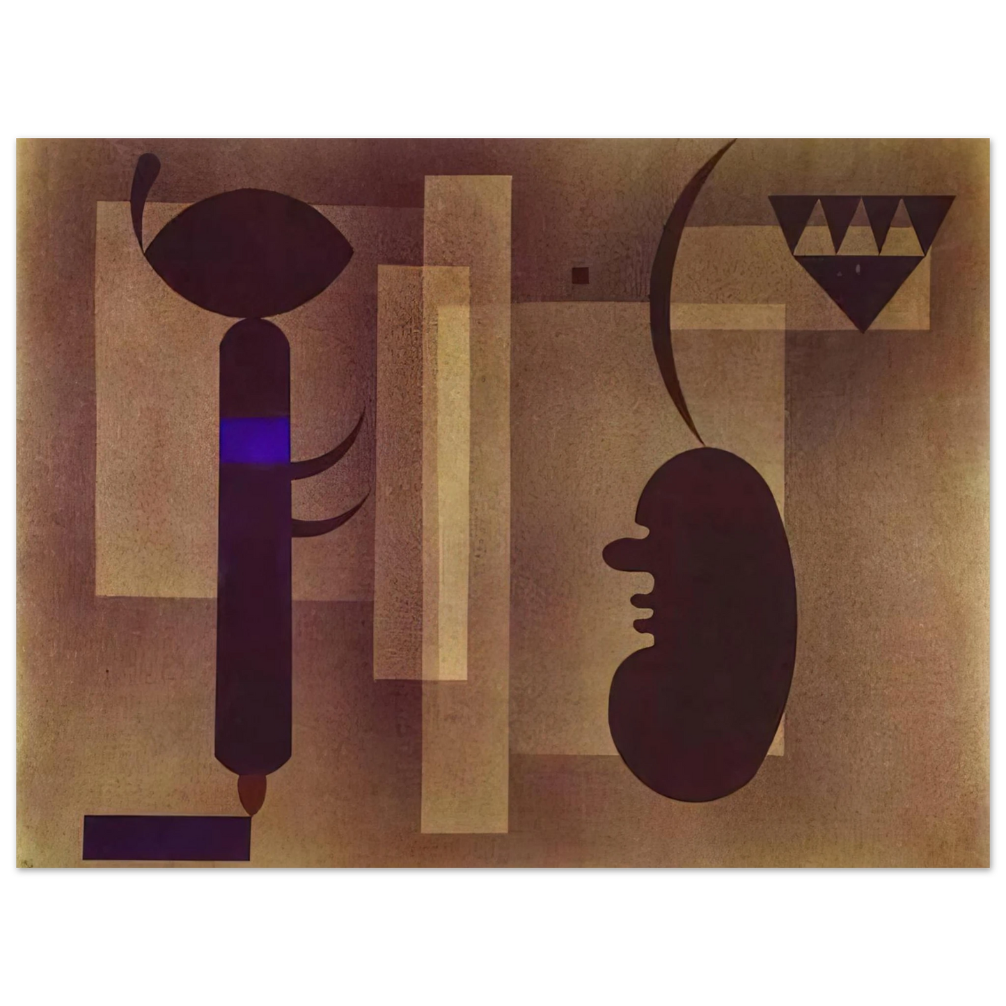 Wassily Kandinsky - GLOOMY SITUATION 1933 Fine Art Poster - Default Title
