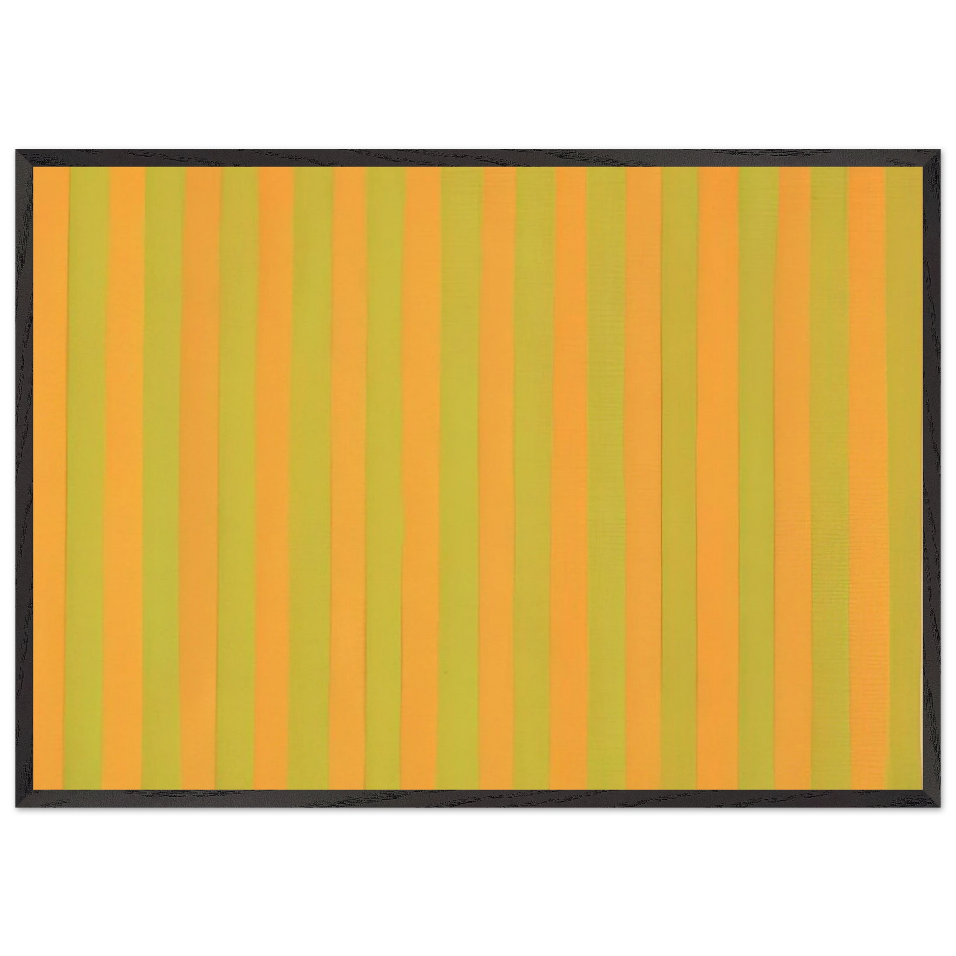 Two Yellows - 1959 - Gene Davis Framed Art Print – Black Wooden Frame - Default Title - -Framed Art Print