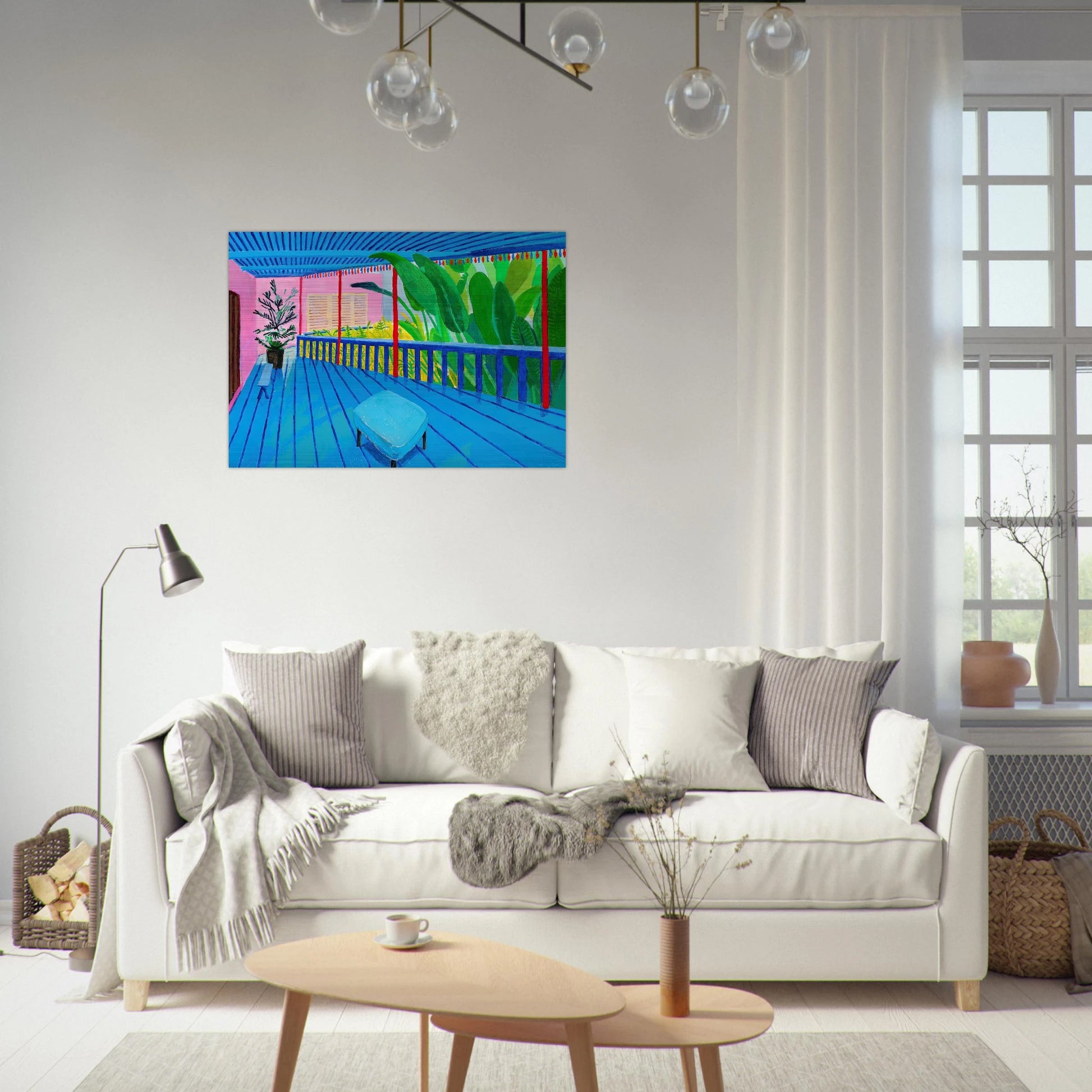 David Hockney - David Hockney Brushed Aluminum Print - 70x100 cm / 28x40 inches | David Hockney Aluminum Print | David Hockney Prints