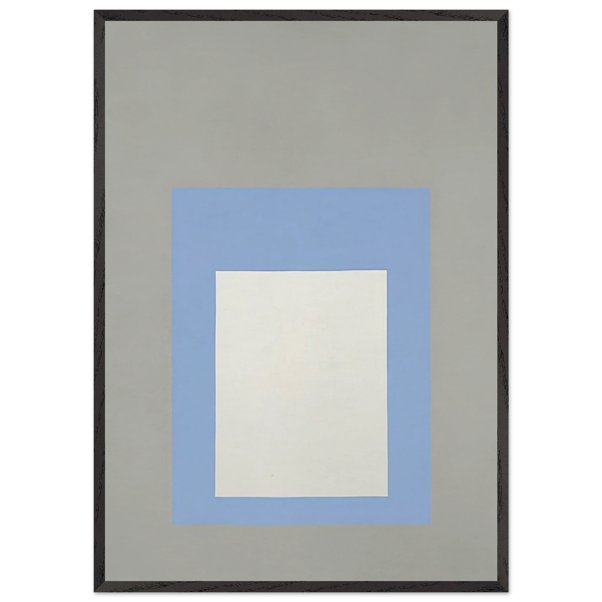 HOMAGE TO THE SQUARE GREEK ISLAND 1957 - Josef Albers Framed Art Print – Black Wooden Frame - Default Title - -Framed Art Print