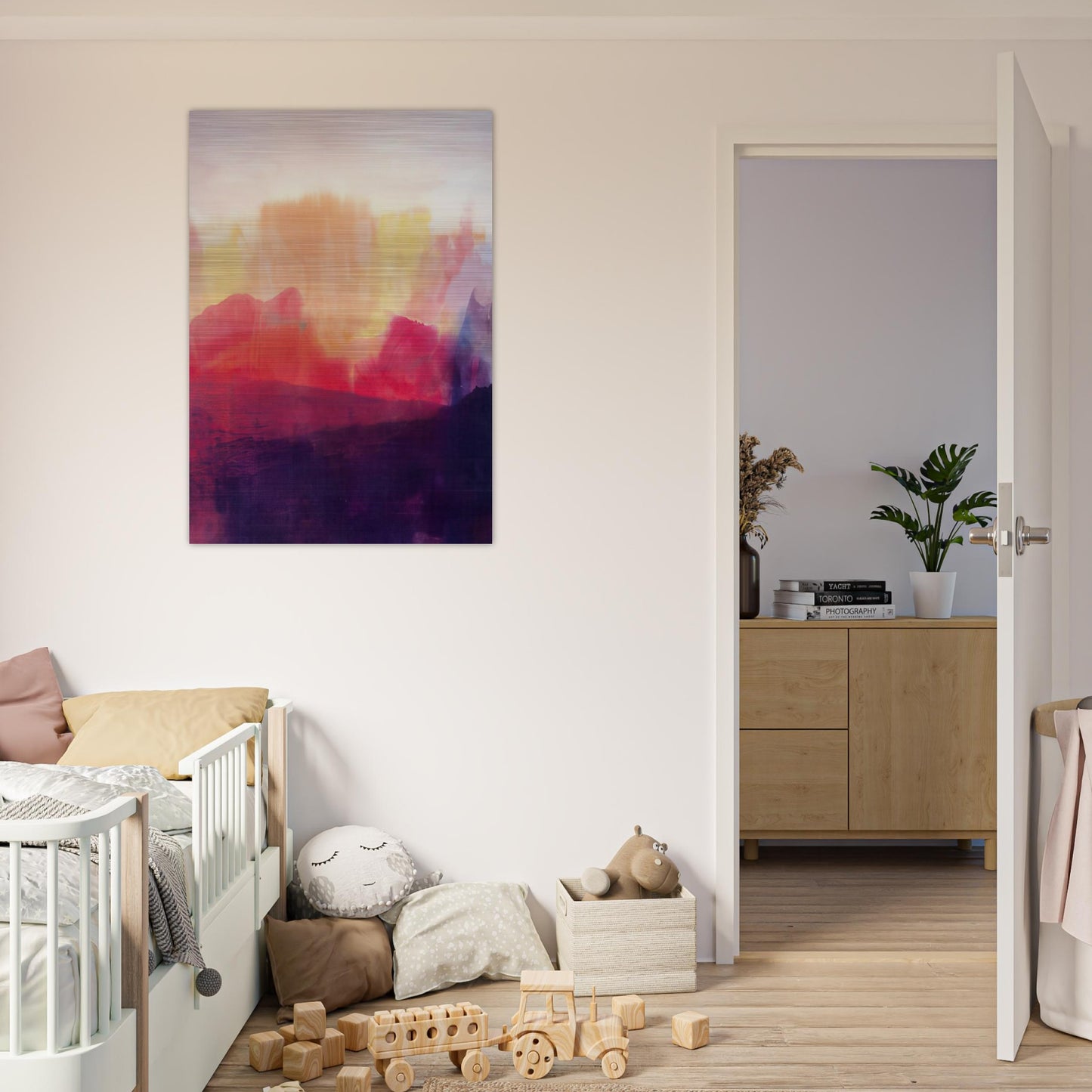 The Source - 1993 - Ronnie Landfield Brushed Aluminum Print - 70x100 cm / 28x40 inches | Ronnie Landfield Aluminum Print | Ronnie Landfield Prints