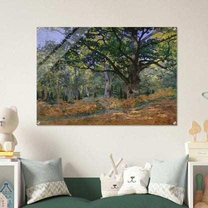 The Bodmer Oak, Fontainebleau - claude monet Acrylic Print - 70x100 cm / 28x40″ inches