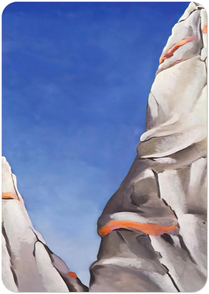 Blue Sky By Georgia O'Keeffe Pack of 10 Post Cards | Georgia O'Keeffe Post Cards | A6 (10.5 x 14.8 cm) - 4.1 x 5.8 inches