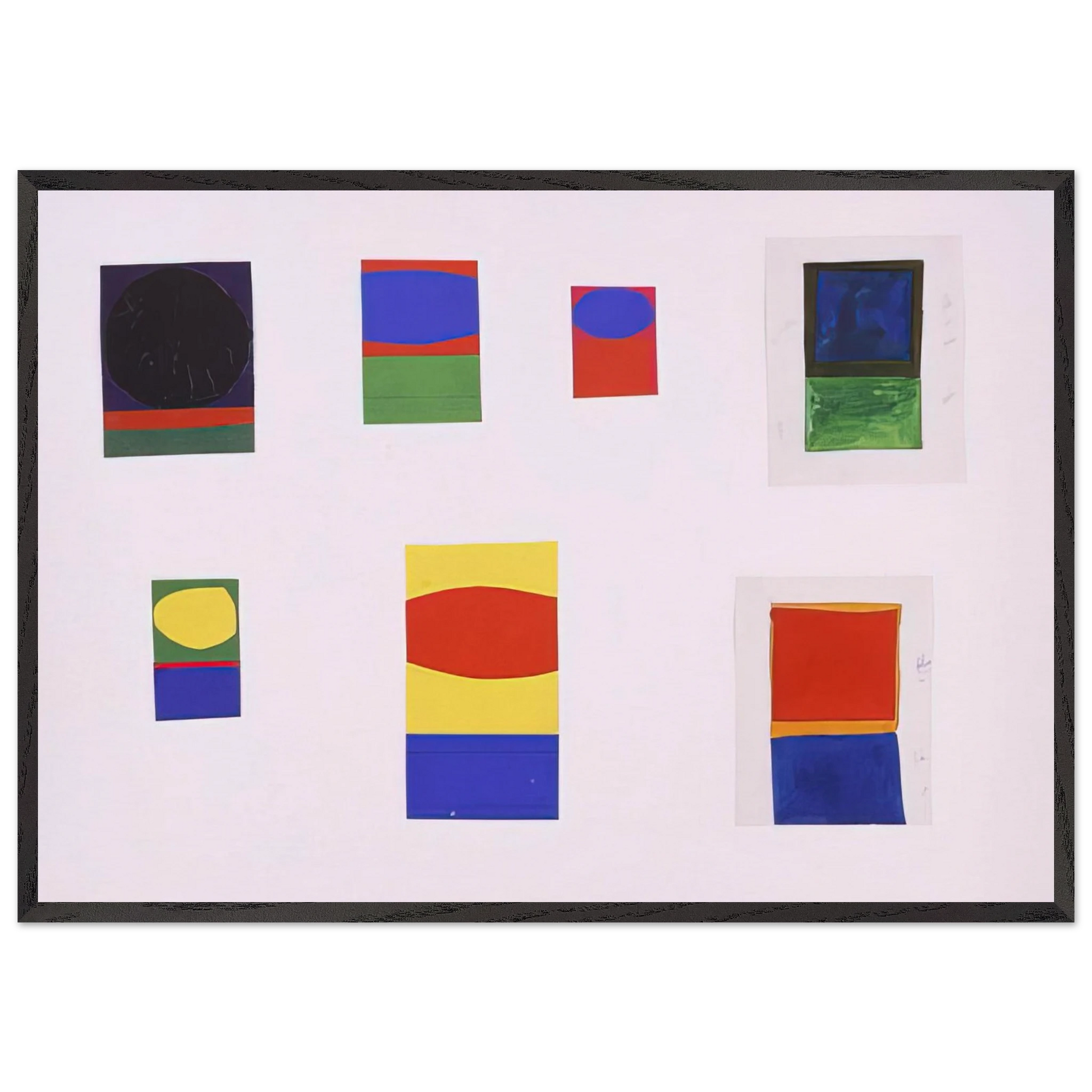 Tablet 153 - Ellsworth Kelly Framed Art Print – Black Wooden Frame - Default Title - -Framed Art Print