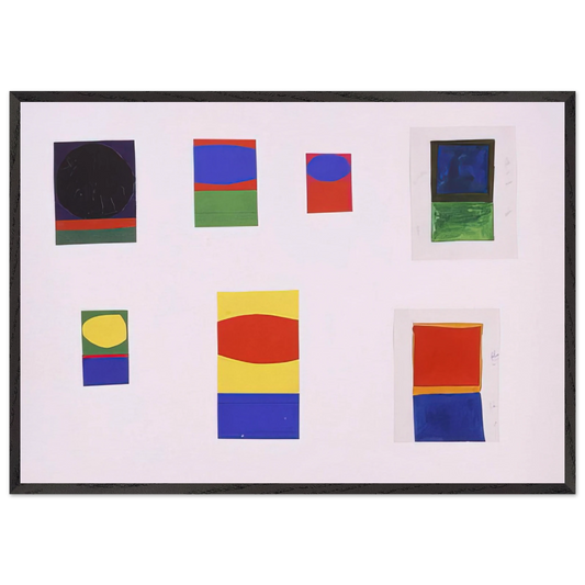 Tablet 153 - Ellsworth Kelly Framed Art Print – Black Wooden Frame - Default Title - -Framed Art Print