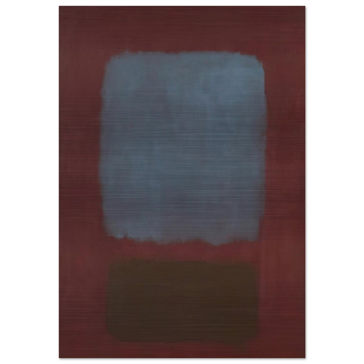 No. 37No. 19 Slate Blue and Brown on Plum - 1958 - Mark Rothko Brushed Aluminum Print - 70x100 cm / 28x40 inches | Mark Rothko Aluminum Print | Mark Rothko Prints