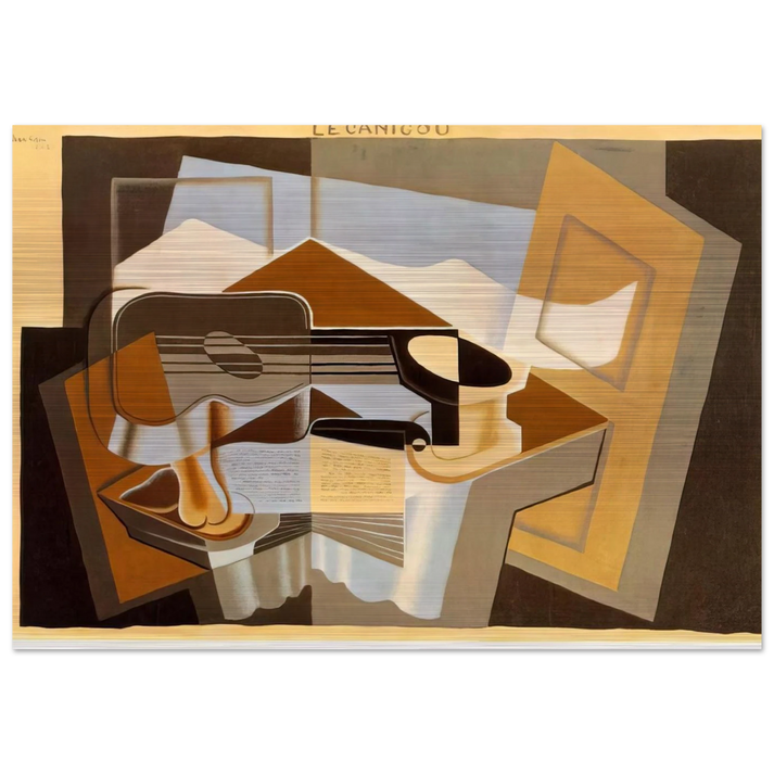 THE MOUNTAIN LE CANIGOU 1921 - Juan Gris Brushed Aluminum Print - 70x100 cm / 28x40 inches | Juan Gris Aluminum Print | Juan Gris Prints