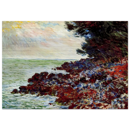 Cap Martin 3 - claude monet Brushed Aluminum Print - 70x100 cm / 28x40 inches | claude monet Aluminum Print | claude monet Prints