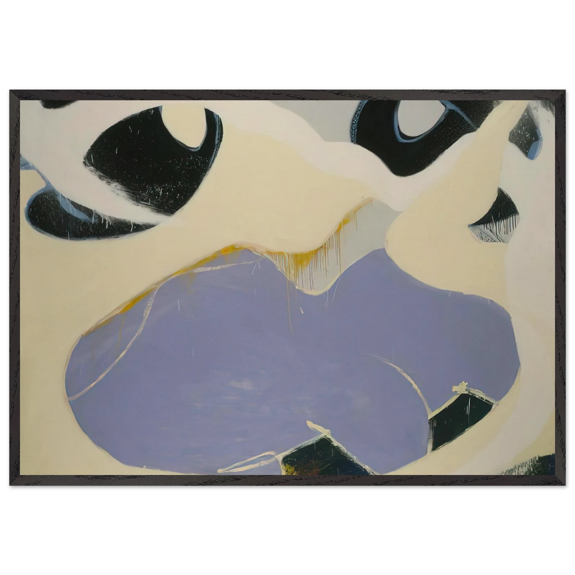 Thamyris - 1972 - Norman Bluhm Framed Art Print – Black Wooden Frame - Default Title - -Framed Art Print