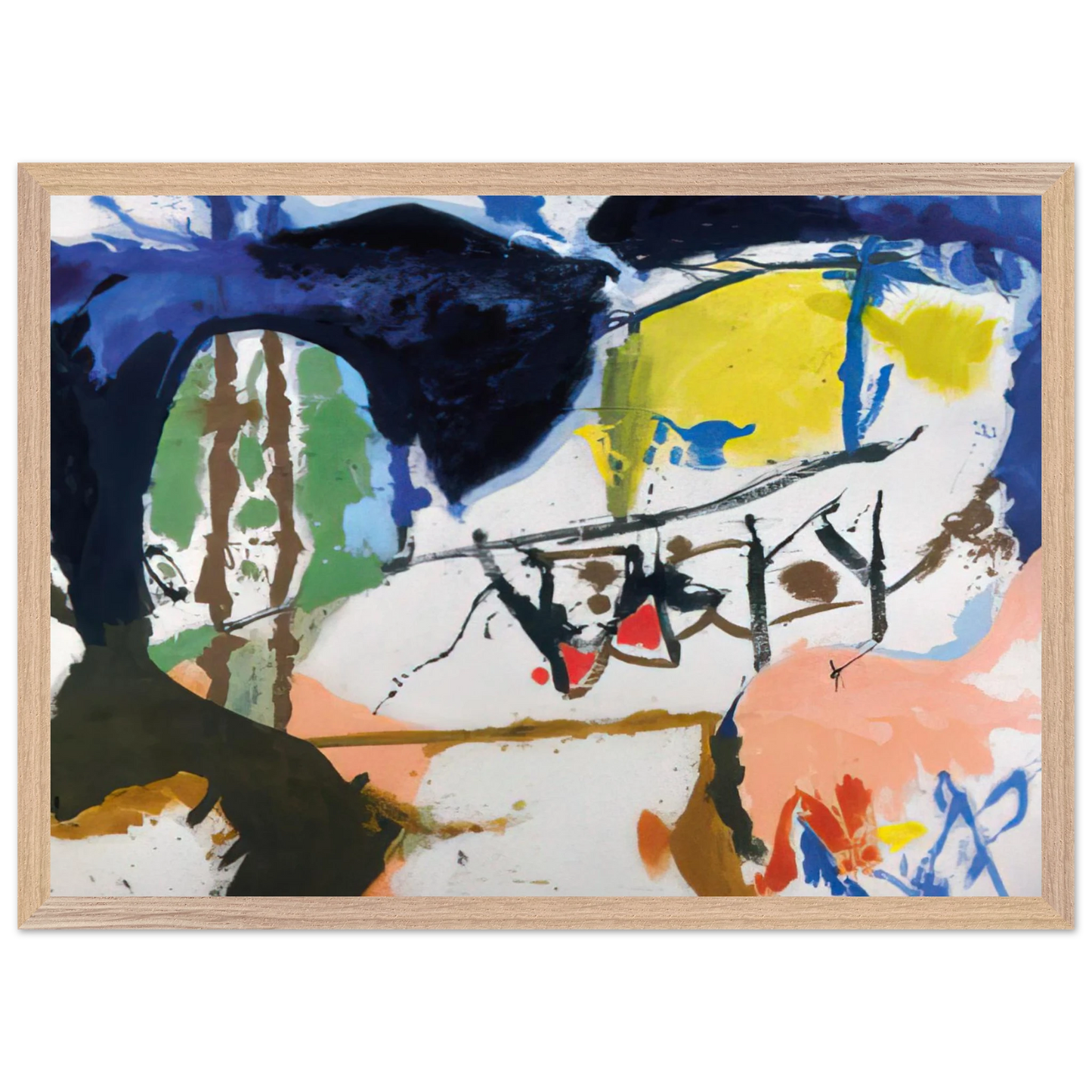 Helen Frankenthaler - Acres - 1959 Wall art - 28x43  cm / XL (11x17 inches) - Fine Art Poster - -