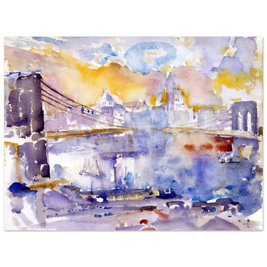 John Marin - Brooklyn Bridge - 1912 Fine Art Poster - Default Title