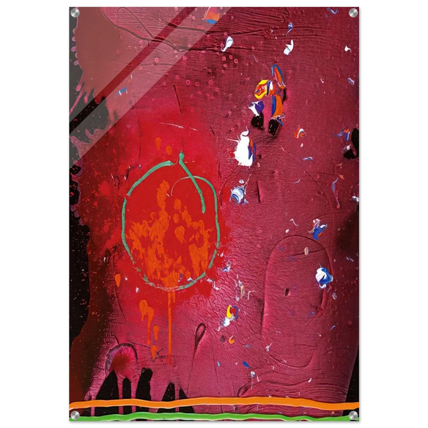 One Life - 5.11.07 - 2007 - John Hoyland Acrylic Print - 70x100 cm / 28x40″ inches | John Hoyland Wall Art | John Hoyland Prints