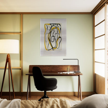 Untitled - Abstract Expressionism - Brice Marden Brushed Aluminum Print - 70x100 cm / 28x40 inches | Brice Marden Aluminum Print | Brice Marden Prints