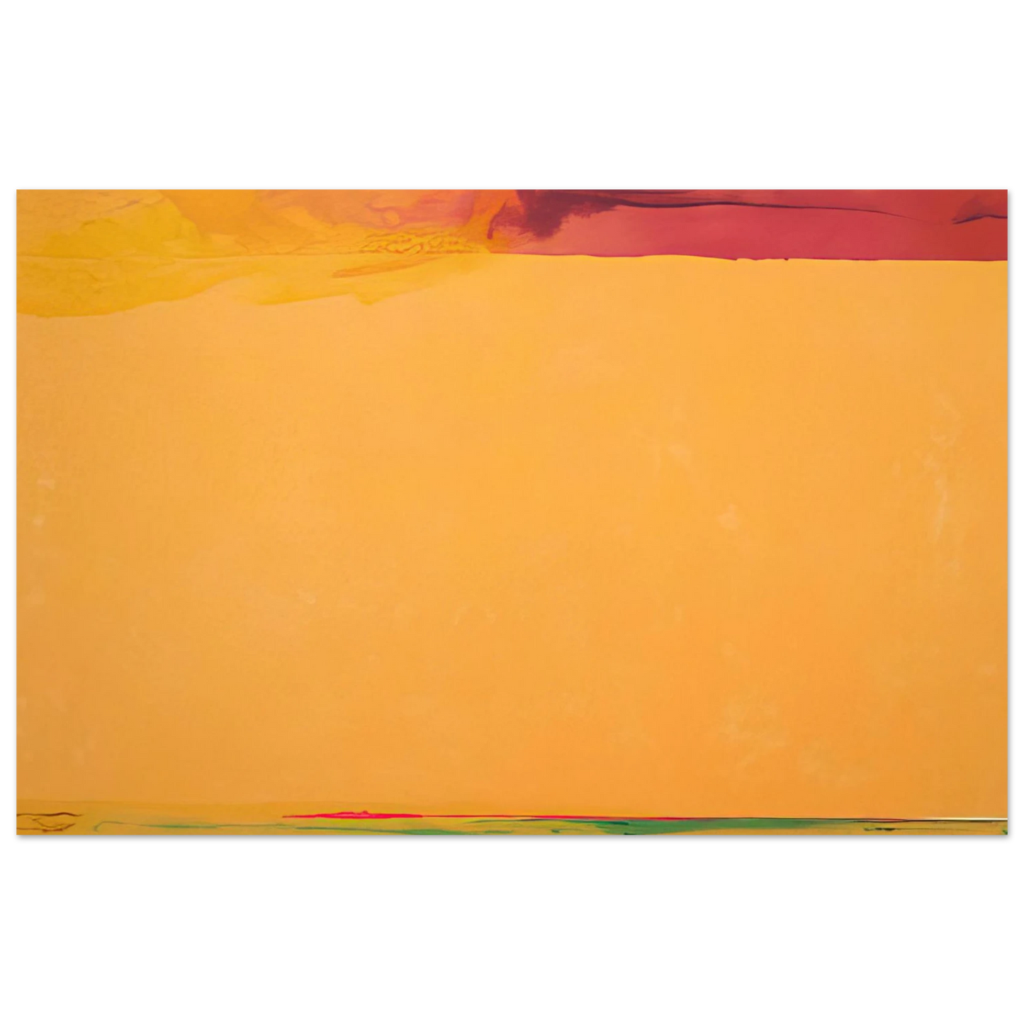 Helen Frankenthaler - Southern Exposure - 2005 Wall art - 13x18 cm / 5x7 inches - Premium Wooden Framed Poster With Fine Art Paper - White frame