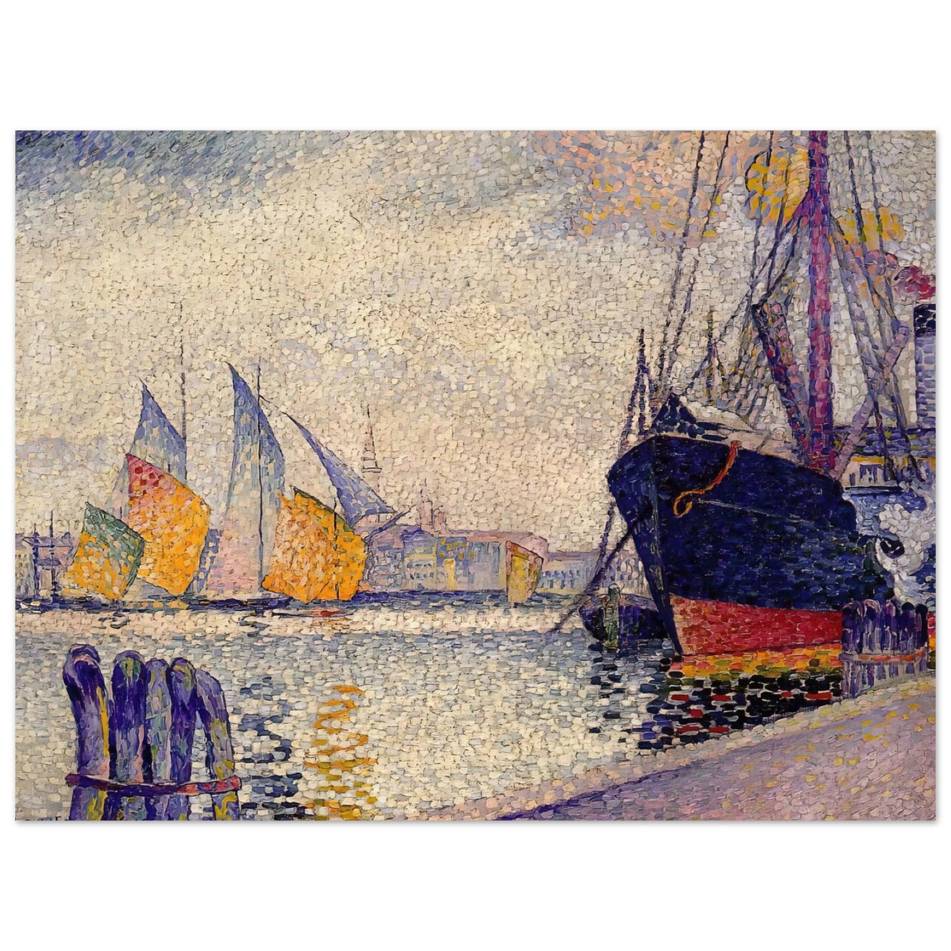 Henri-Edmond Cross - Canal de la Guidecca, Venice Fine Art Poster - Default Title