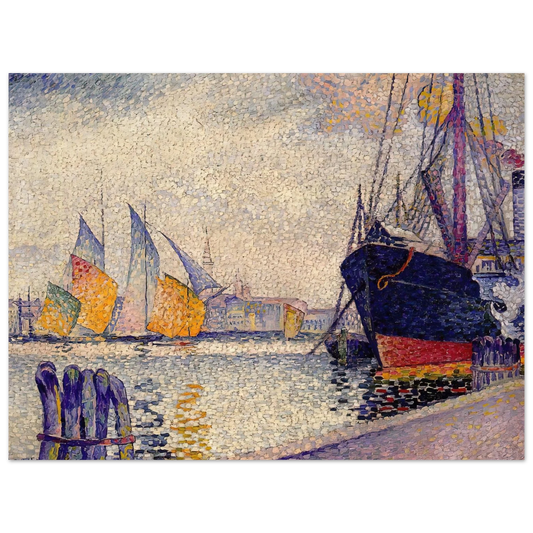 Henri-Edmond Cross - Canal de la Guidecca, Venice Fine Art Poster - Default Title