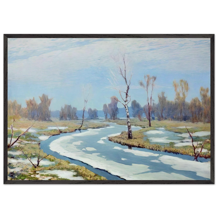 Early Spring N2 - Arkhyp Kuindzhi 70x100 cm / 28x40 inches Framed Art Print – Black Wooden Frame