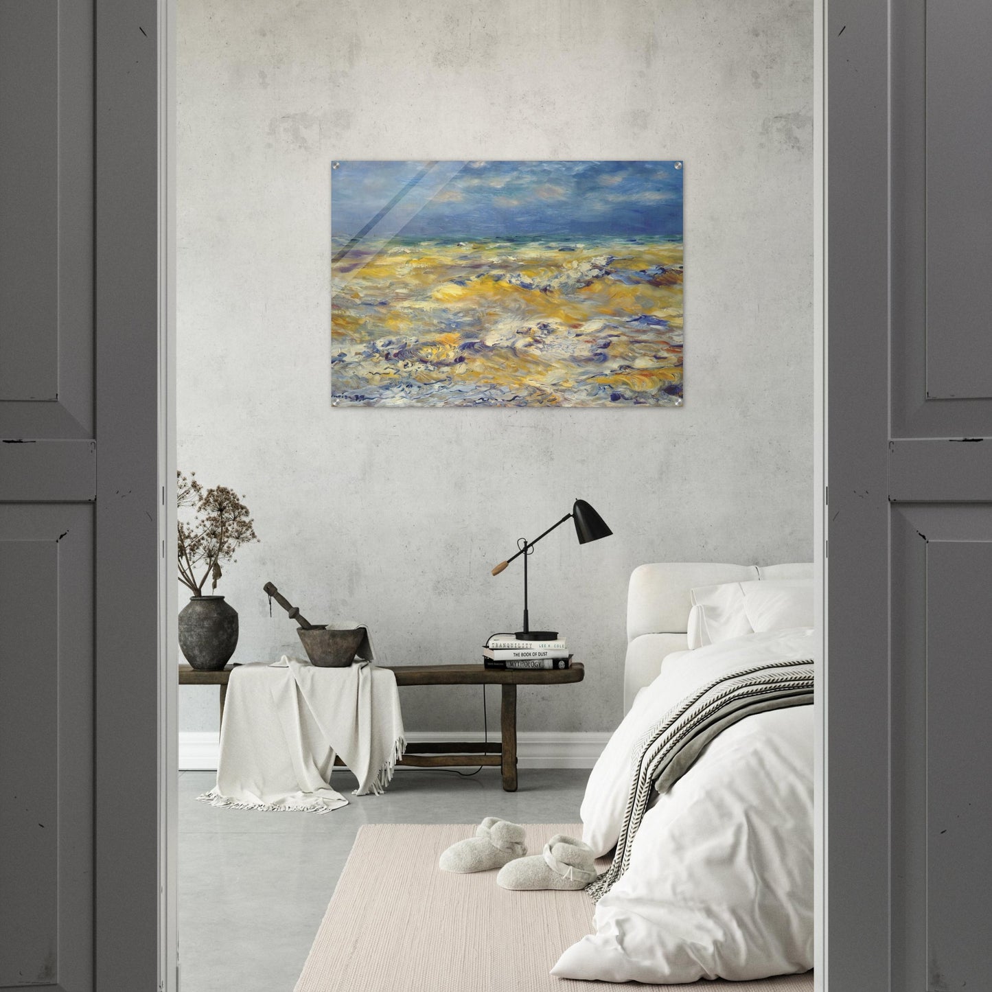 Seascape near berneval - Pierre-Auguste Renoir Acrylic Print - 70x100 cm / 28x40″ inches