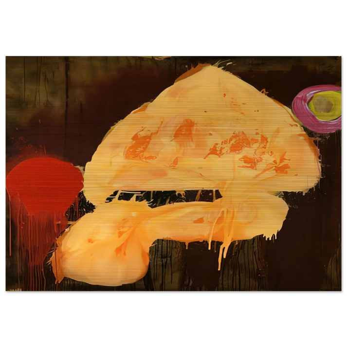 Quas 23.1.86 - 1986 - John Hoyland Brushed Aluminum Print - 70x100 cm / 28x40 inches | John Hoyland Aluminum Print | John Hoyland Prints