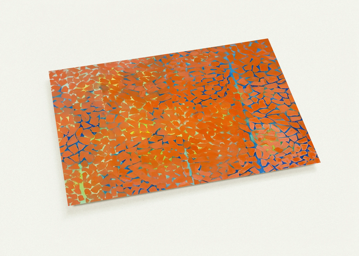 AUTUMN LEAVES FLUTTERING IN THE BREEZE 1973 By Alma Woodsey Thomas Pack of 10 Post Cards | Alma Woodsey Thomas Post Cards | A6 (10.5 x 14.8 cm) - 4.1 x 5.8 inches