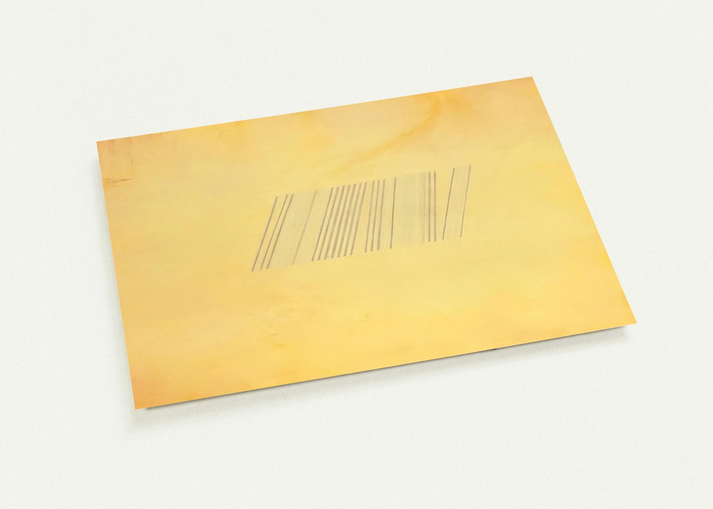 Blue Line Painting - 1969 By Ronnie Landfield Pack of 10 Post Cards | Ronnie Landfield Post Cards | A6 (10.5 x 14.8 cm) - 4.1 x 5.8 inches