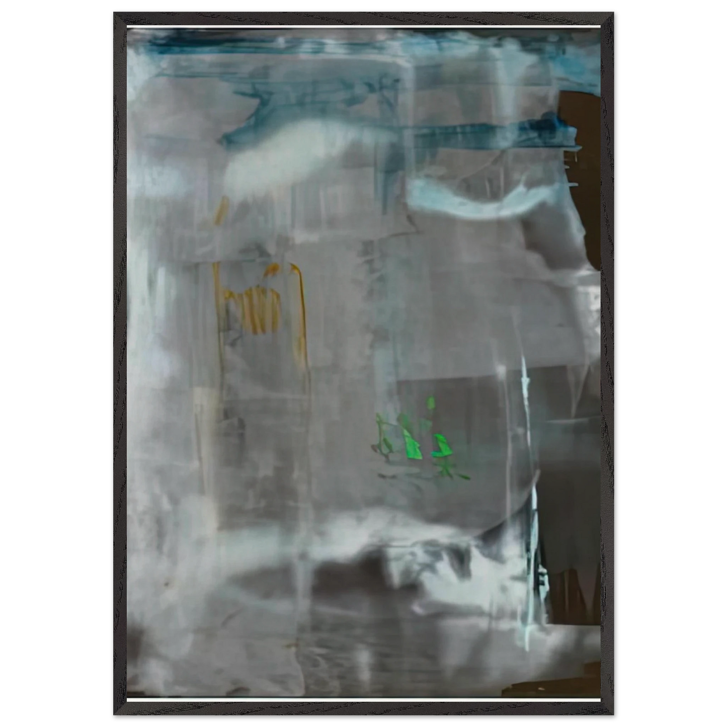 Portrait of a Lady in White 1979- - Helen Frankenthaler Framed Art Print – Black Wooden Frame - Default Title - -Framed Art Print