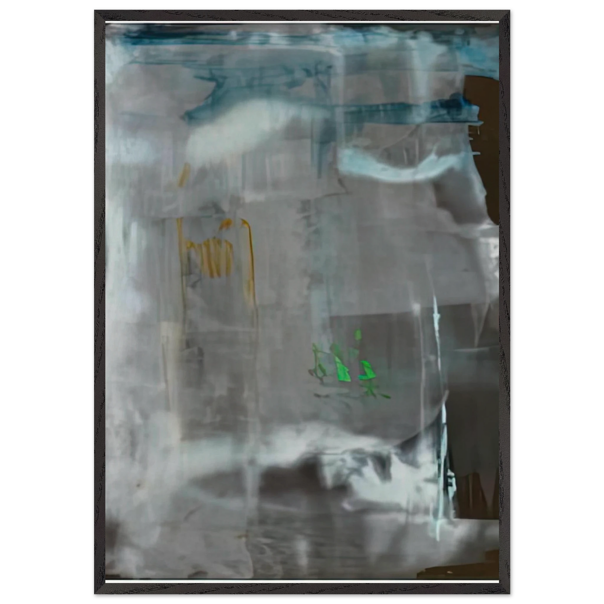 Portrait of a Lady in White 1979- - Helen Frankenthaler Framed Art Print – Black Wooden Frame - Default Title - -Framed Art Print