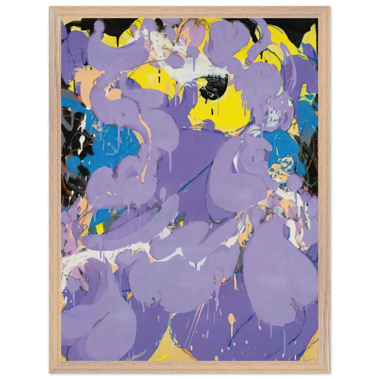 Helen Frankenthaler - Untitled - 1978 Wall art - A3 (29.7 x 42  cm) - Premium Wooden Framed Poster With Fine Art Paper - Wood frame