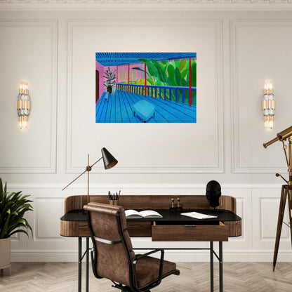 David Hockney - David Hockney Brushed Aluminum Print - 70x100 cm / 28x40 inches | David Hockney Aluminum Print | David Hockney Prints