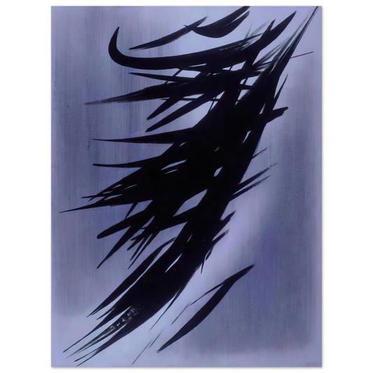 Hans Hartung - Untitled T1958-3 - 1958 Fine Art Poster - Default Title