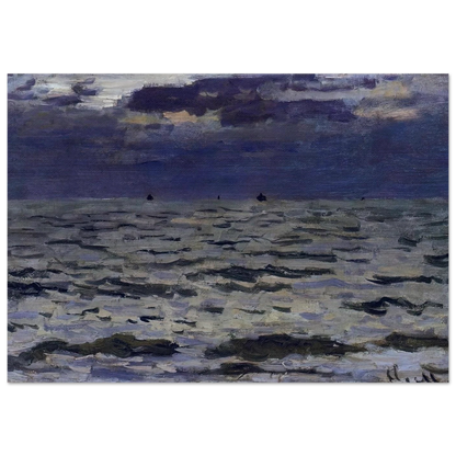 Seascape - claude monet Brushed Aluminum Print - 70x100 cm / 28x40 inches | claude monet Aluminum Print | claude monet Prints