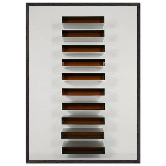 Untitled - 1973 N4 - Donald Judd Framed Art Print – Black Wooden Frame - Default Title - -Framed Art Print
