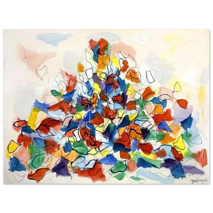 Robert Goodnough - Color Abstraction - 1967  75x100 cm / 30x40inches Fine Art Poster