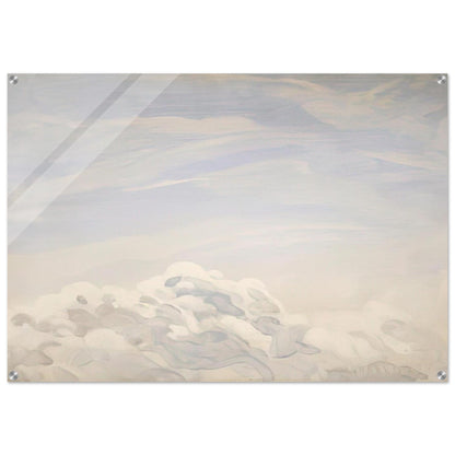 Study for Clouds I - 1979 - Neil Welliver Acrylic Print - 70x100 cm / 28x40″ inches | Neil Welliver Wall Art | Neil Welliver Prints